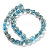 Handmade Dichroic Foil Glass Beads Strands DICH-U001-03F-2