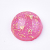 Glitter Translucent Resin Cabochons X-RESI-S364-43A-M-2