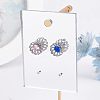 Fingerinspire 4Pcs 2 Style Acrylic Earring Display Hanging Card EDIS-FG0001-42-6