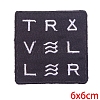 Computerized Embroidery Cloth Self Adhesive Patches PW-WG6062A-02-1