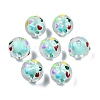 Transparent Acrylic Enamel Beads TACR-G040-01O-3