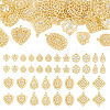  40Pcs 10 Styles Iron Rhinestone Pendants IFIN-TA0001-60-10