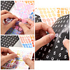 Laser Plastic & Paper Self Adhesive Stickers DIY-TA0003-40-7
