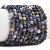 Natural Sodalite Beads Strands G-Z163-C02-4mm-2