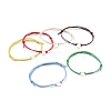 Adjustable Waxed Cotton Cord Bracelets BJEW-JB05064-1