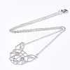 Non-Tarnish 201 Stainless Steel Puppy Pendant Necklaces NJEW-T009-JN046-1-40-2