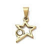 304 Stainless Steel Pendants STAS-Q343-01G-02-1