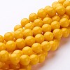 Natural Mashan Jade Round Beads Strands X-G-D263-10mm-XS07-1