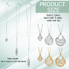 6Pcs 6 Styles 304 Stainless Steel Cable Chain Necklace Makings NJEW-PH0001-34B-2
