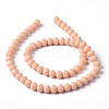 1 Strand Opaque Solid Old Lace Color Crystal Glass Rondelle Bead Strands X-EGLA-F047A-07-4