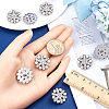 Gorgecraft 10Pcs 1-Hole Alloy Rhinestone Shank Buttons BUTT-GF0003-72P-3