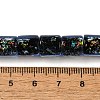 Handmade Dichroic Foil Glass Beads Strands DICH-U001-09F-5