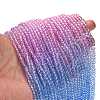 Transparent Painted Glass Beads Strands X-DGLA-A034-T3mm-A08-2