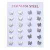 304 Stainless Steel Stud Earrings EJEW-H368-30P-3