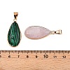 Natural & Synthetic Mixed Stone Pendants KK-N254-181G-3