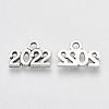 Tibetan Style Alloy Charms X-TIBE-T010-37AS-RS-2