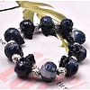 Skull Head Beads Bracelet Silicone Molds DIY-L021-61-3