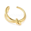 Simple Knotted 304 Stainless Steel Open Cuff Ring for Women Men RJEW-Z038-04G-2