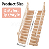 2Pcs 2 Styles Wooden Ladder Miniature Ornaments AJEW-DC0003-52-2