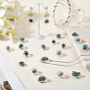 54Pcs 9 UV Plating Rainbow Iridescent Acrylic Beads OACR-PA0001-05-3