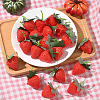 20Pcs Resin Simulated Strawberry AJEW-SP0003-29-7