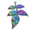 Rainbow Color Alloy Big Pendants PALLOY-S180-261-NR-2