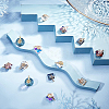Glass Charms GLAA-SC0012-16LG-4