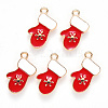 Alloy Enamel Pendants X-ENAM-S121-017A-2