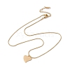 2Pcs 2 Style Ion Plating(IP) 304 Stainless Steel Leaf Pendant Necklaces Set NJEW-G090-05G-4