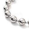 Tarnish Resistant 304 Stainless Steel Ball Chain Necklace & Bracelet Set STAS-D181-02P-02C-5