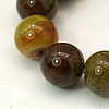 Dyed Natural Dragon Veins Agate Beads Strands X-G-C068-6mm-15-1