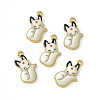 Painted Alloy Pendants PALLOY-P288-05G-05-3