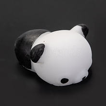 Panda Shape Squishy Stress Toy AJEW-H125-30