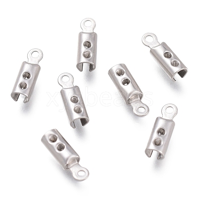 Tarnish Resistant 304 Stainless Steel Folding Crimp Ends STAS-L262-04E-P-1