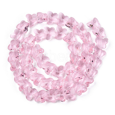 Transparent Glass Beads GLAA-Q066-14mm-B17-1
