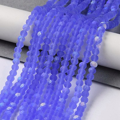 Transparent Glass Beads Strands LS-EGLA-A034-T4mm-MB14-1