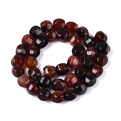 Dyed Natural Agate Beads Strands G-T144-50A-03-1