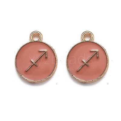 Alloy Enamel Pendants ENAM-S124-01B-11F-1
