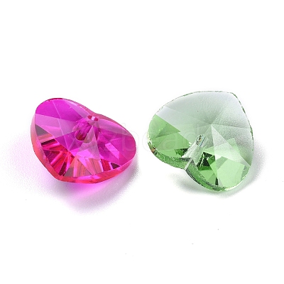 36Pcs 12 Colors Birthstone Charms Glass Pendants RGLA-ZZ0001-05-18mm-1