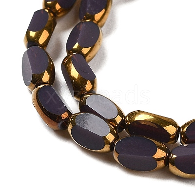 Electroplate Opaque Color Glass Beads Strands EGLA-Q127-A01-02F-1