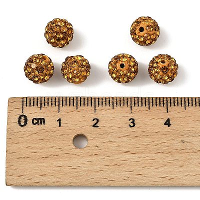 Pave Disco Ball Beads RB-H258-8MM-203-1