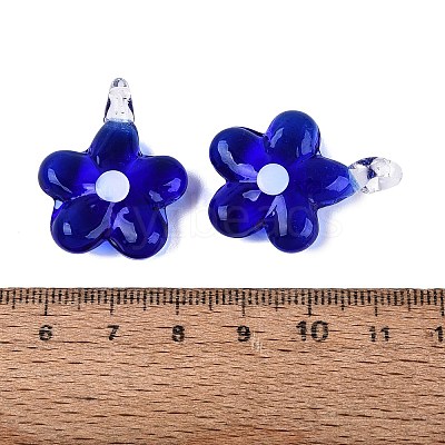 Handmade Lampwork Pendants LAMP-Q039-21J-1