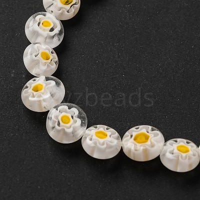 Handmade Millefiori Lampwork Beads Strands LAMP-G164-11O-1