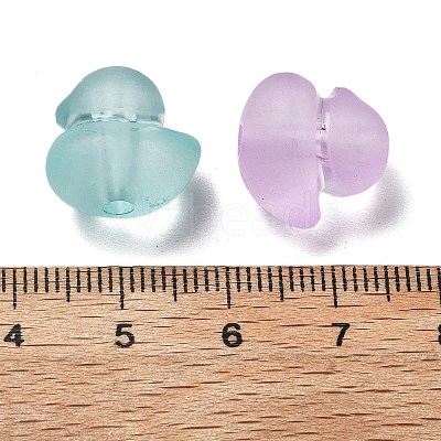 Frosted Transparent Acrylic Beads OACR-A032-29-1