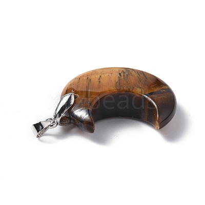 Natural Tiger Eye Pendants G-Z022-04F-1