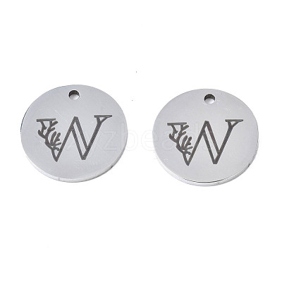 Non-Tarnish 304 Stainless Steel Charms STAS-T059-26P-W-1