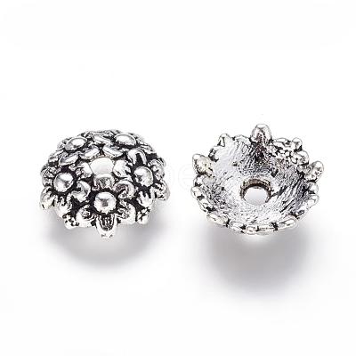 Tibetan Style Alloy Bead Caps LF1650Y-1