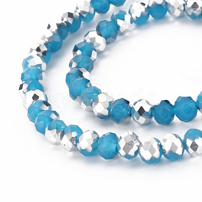 Electroplate Glass Beads Strands EGLA-A034-J6mm-M08-1