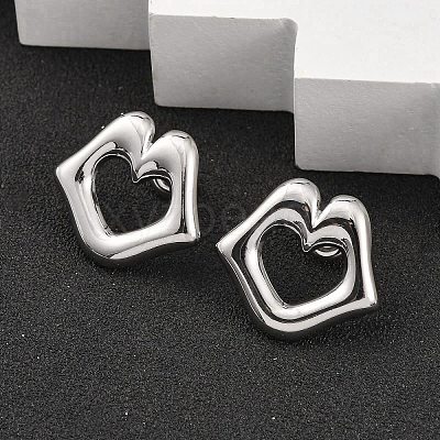 304 Stainless Steel Stud Earrings EJEW-K268-11P-1