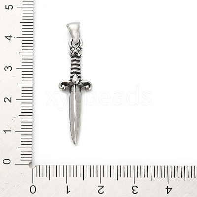 316 Surgical Stainless Steel Pendants LS-STAS-A123-04A-AS-1